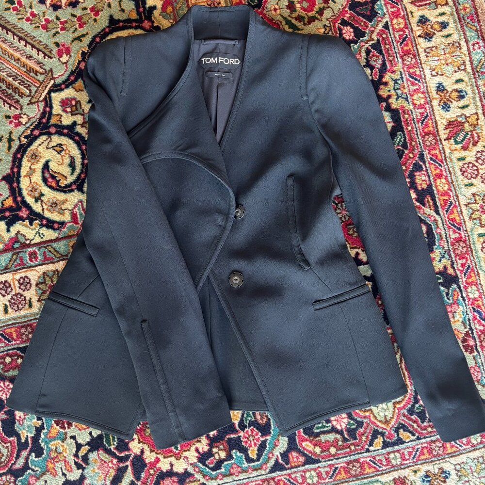 Tom Ford Black Tailored Jacket Blazer – Size 46 IT (US 10–12)